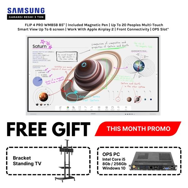 Special Package Samsung Flip WM85B with OPS PC + Stand